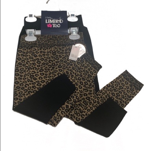 Limited Too Girls Leggings 2 Pack Size 4 - 6x